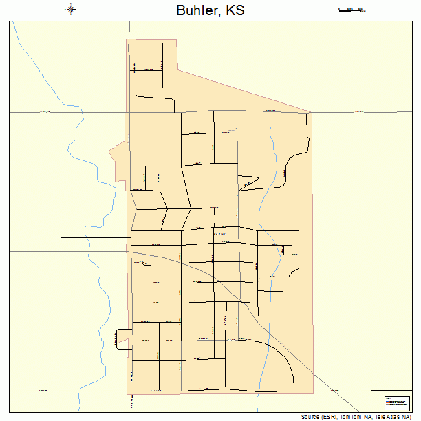 Buhler, KS street map