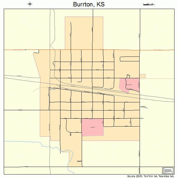 Burrton, KS street map