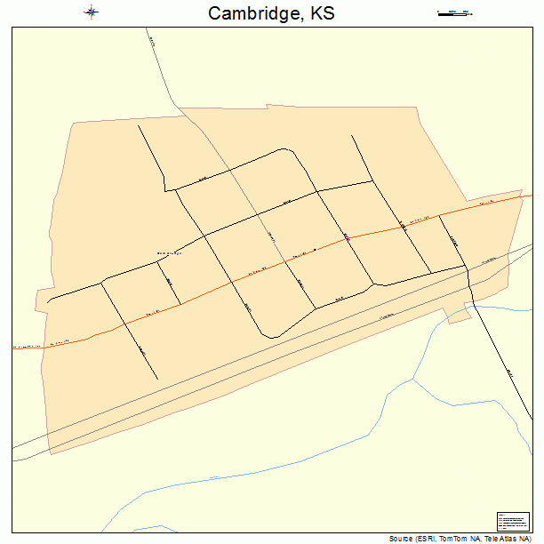 Cambridge, KS street map