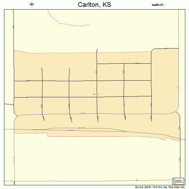 Carlton, KS street map