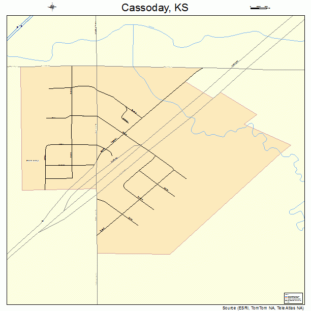 Cassoday, KS street map