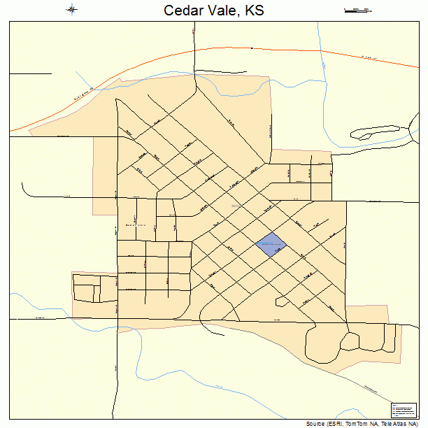 Cedar Vale, KS street map