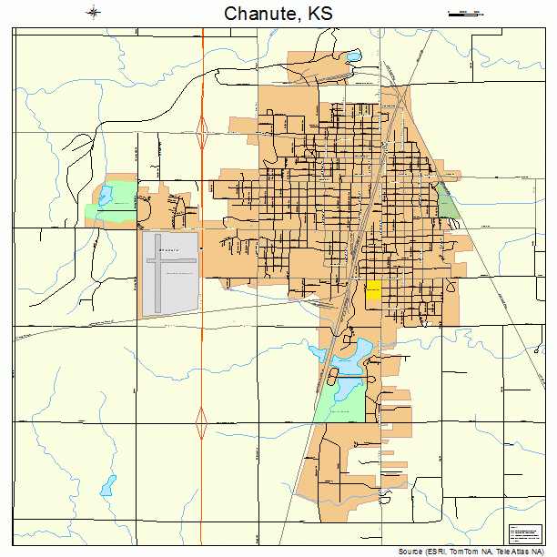Chanute, KS street map