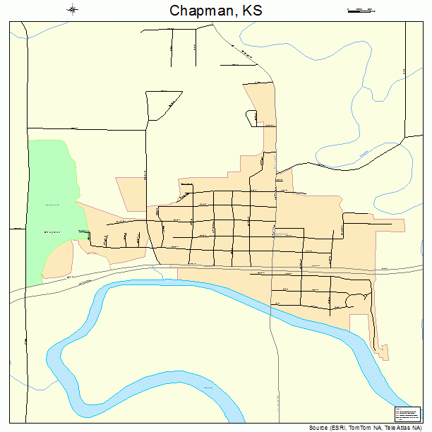 Chapman, KS street map