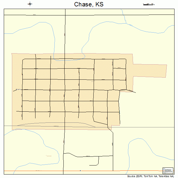 Chase, KS street map
