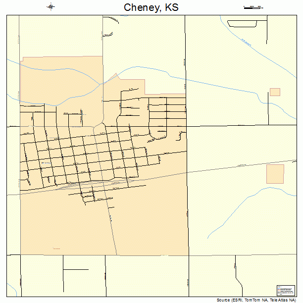 Cheney, KS street map