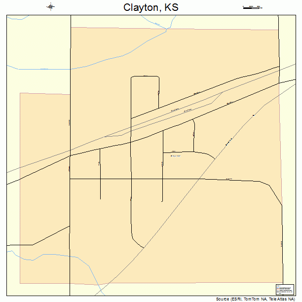 Clayton, KS street map