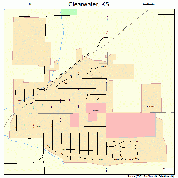 Clearwater, KS street map