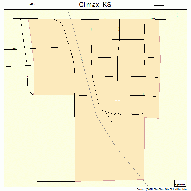 Climax, KS street map