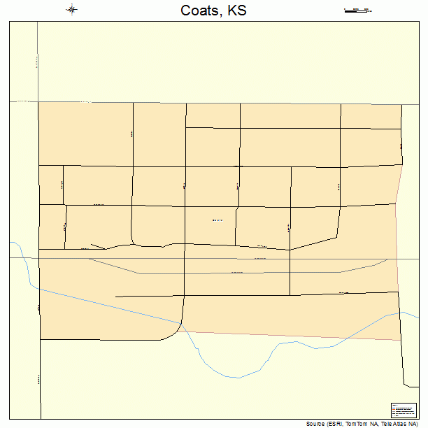 Coats, KS street map
