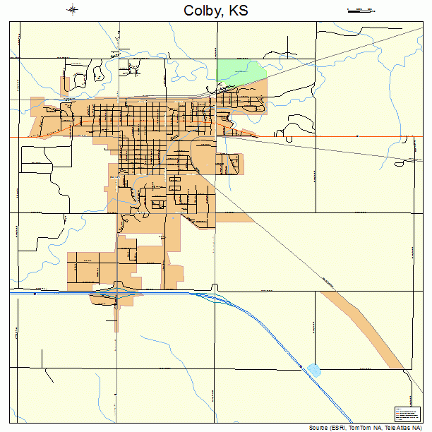 Colby, KS street map