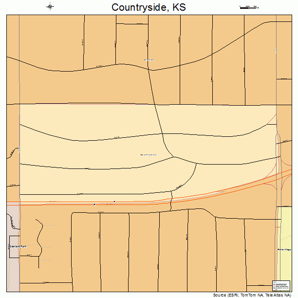 Countryside, KS street map
