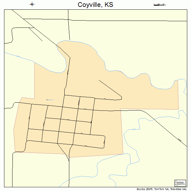 Coyville, KS street map