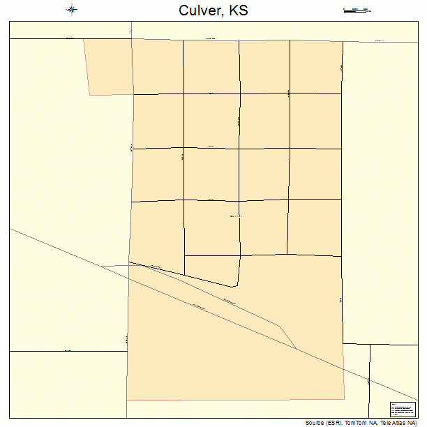 Culver, KS street map