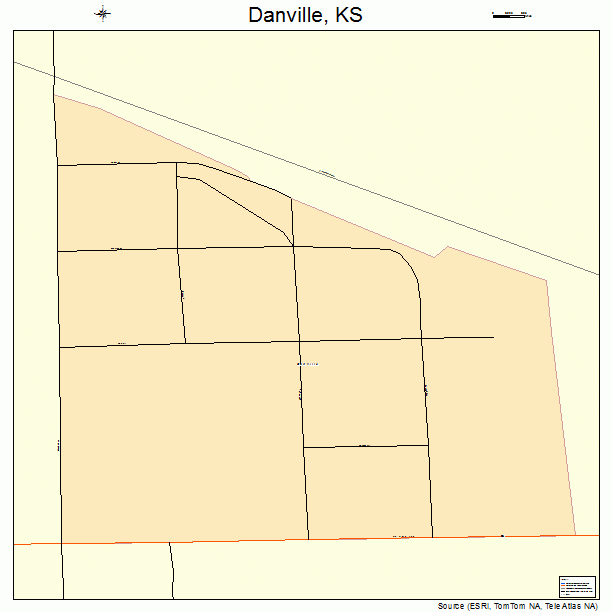 Danville, KS street map