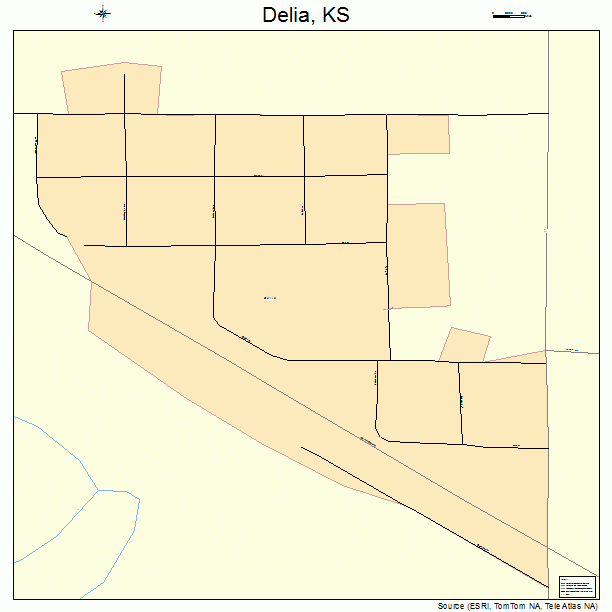 Delia, KS street map