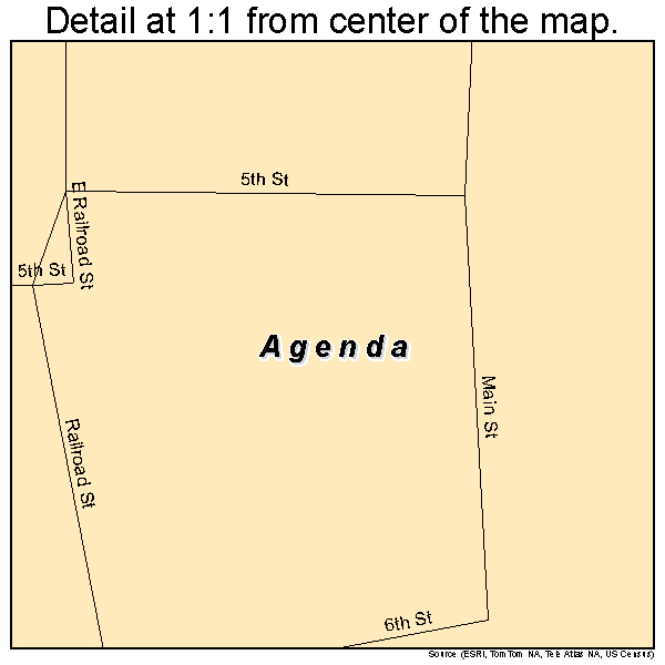 Agenda, Kansas road map detail