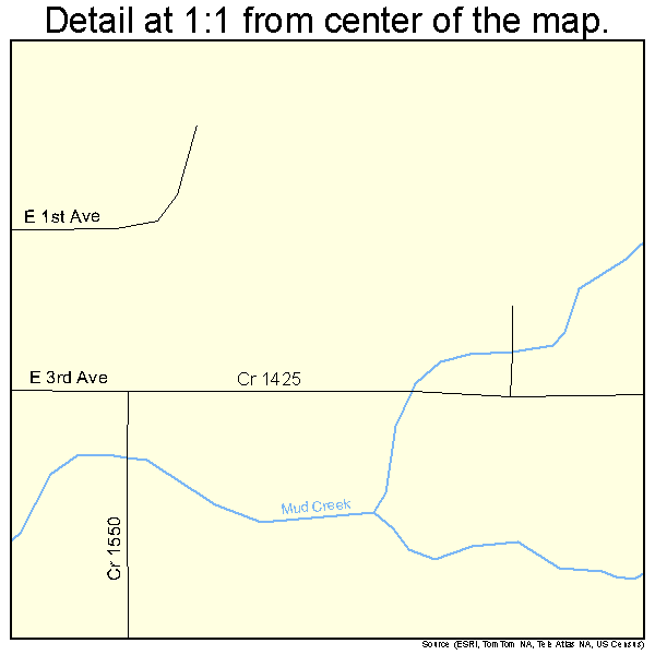Caney, Kansas road map detail
