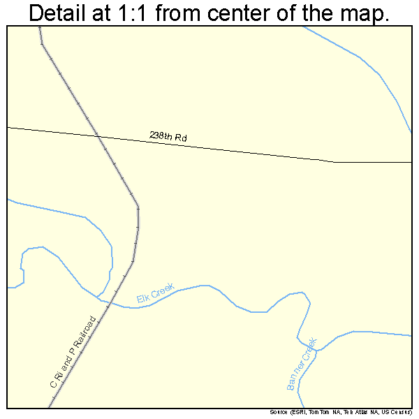 Holton, Kansas road map detail