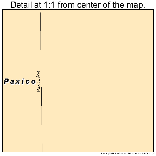 Paxico, Kansas road map detail