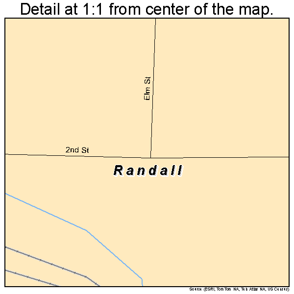 Randall, Kansas road map detail