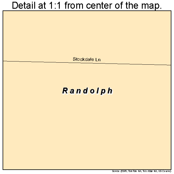 Randolph, Kansas road map detail