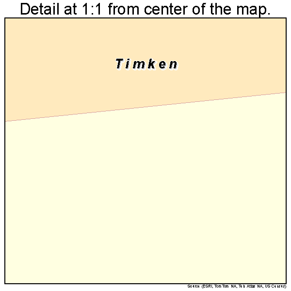 Timken, Kansas road map detail