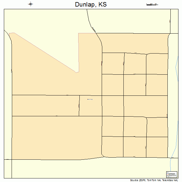 Dunlap, KS street map
