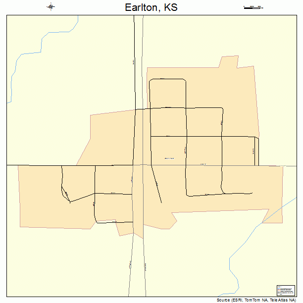 Earlton, KS street map