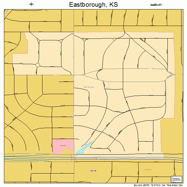 Eastborough, KS street map