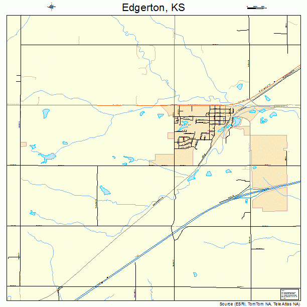 Edgerton, KS street map