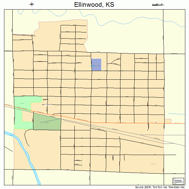 Ellinwood, KS street map