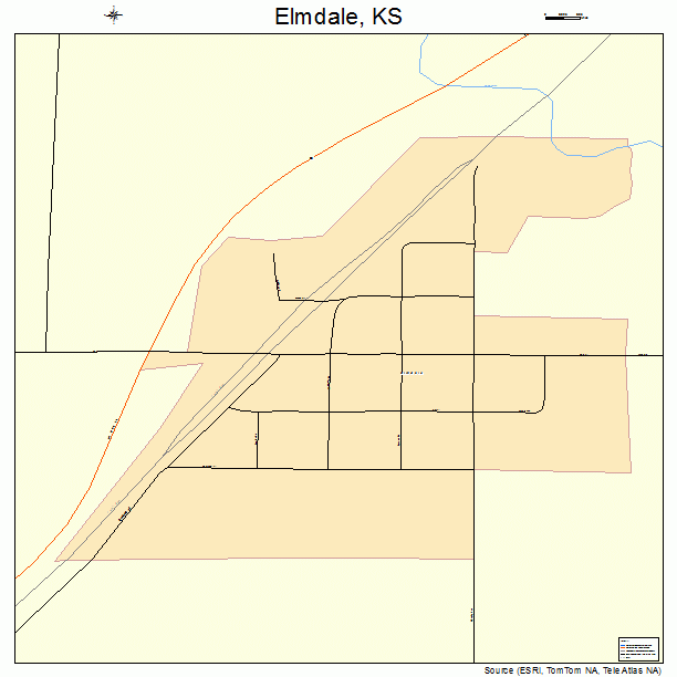 Elmdale, KS street map