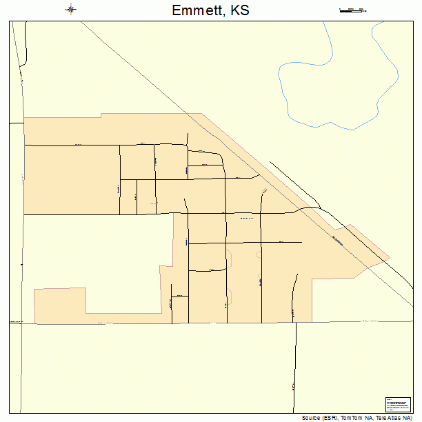Emmett, KS street map