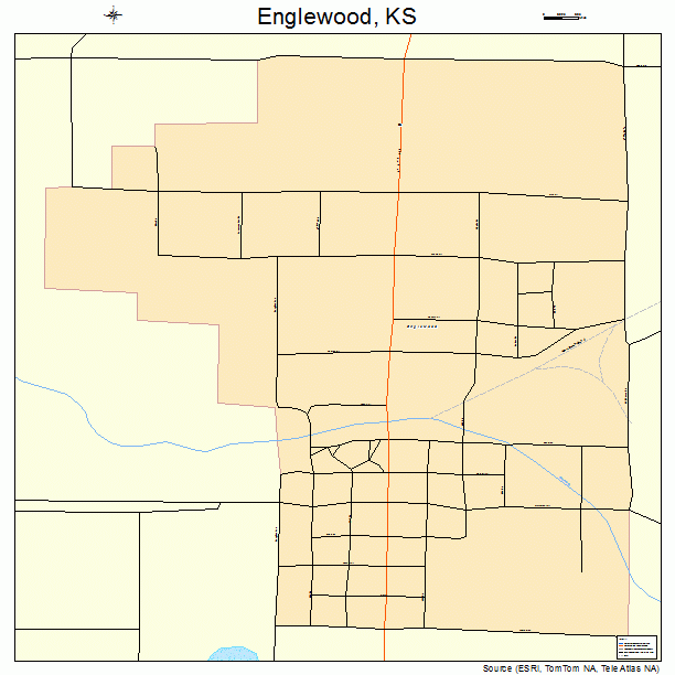 Englewood, KS street map