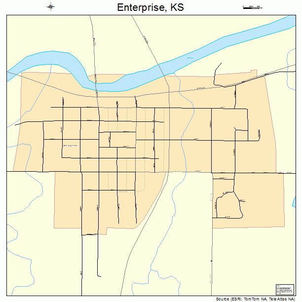 Enterprise, KS street map