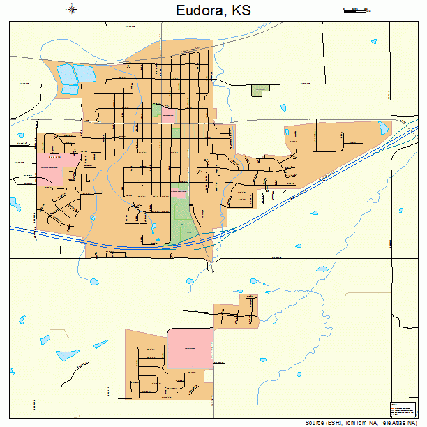 Eudora, KS street map