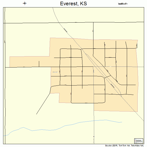 Everest, KS street map