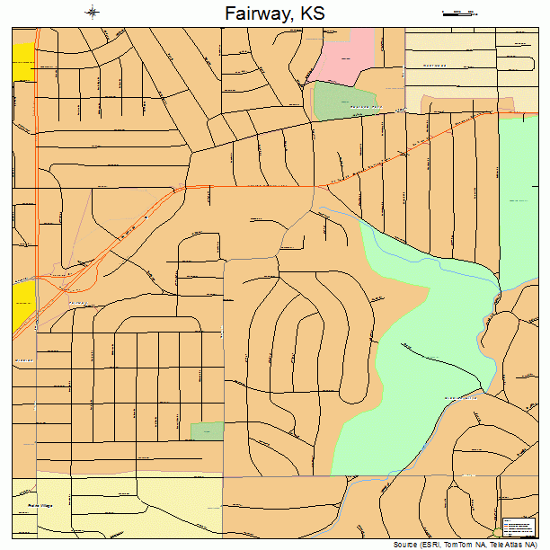 Fairway, KS street map