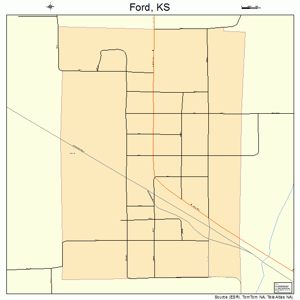 Ford, KS street map