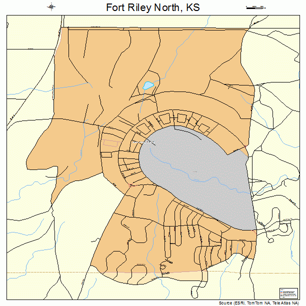 Fort Riley North, KS street map