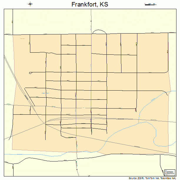 Frankfort, KS street map