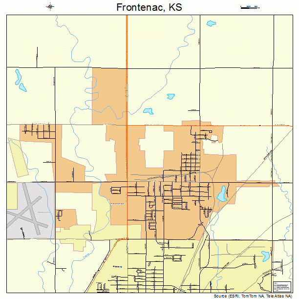 Frontenac, KS street map