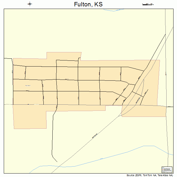 Fulton, KS street map
