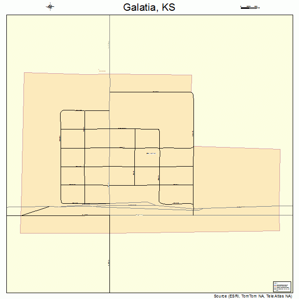 Galatia, KS street map