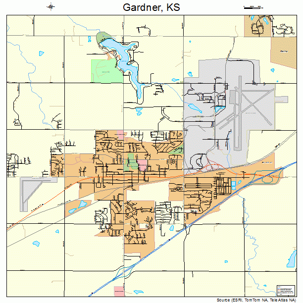 Gardner, KS street map