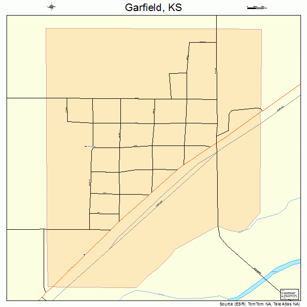 Garfield, KS street map