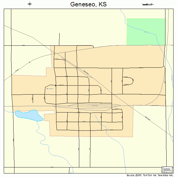 Geneseo, KS street map