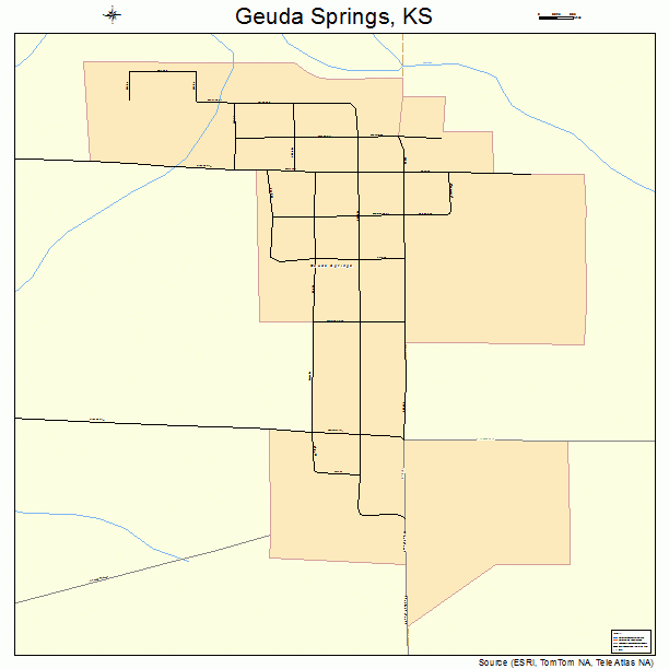 Geuda Springs, KS street map