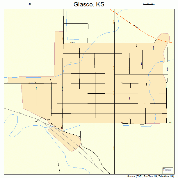 Glasco, KS street map